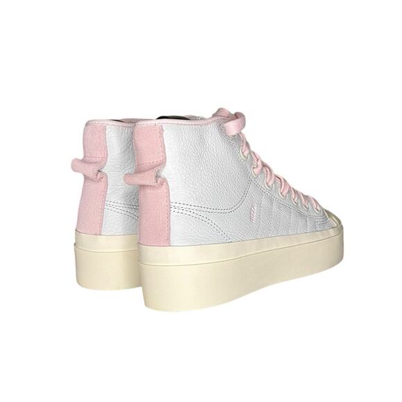 Adidas Womens Nizza Bonega Mid GW6761 White Pink Sneaker Shoes Size 6.5 - Picture 4 of 6